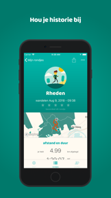 Rondje GPS Wandelen en Fietsen screenshot