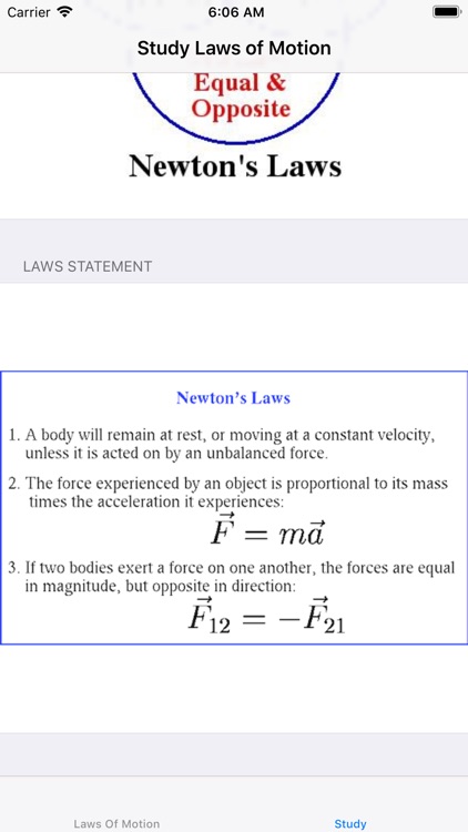 Newton Motion Laws