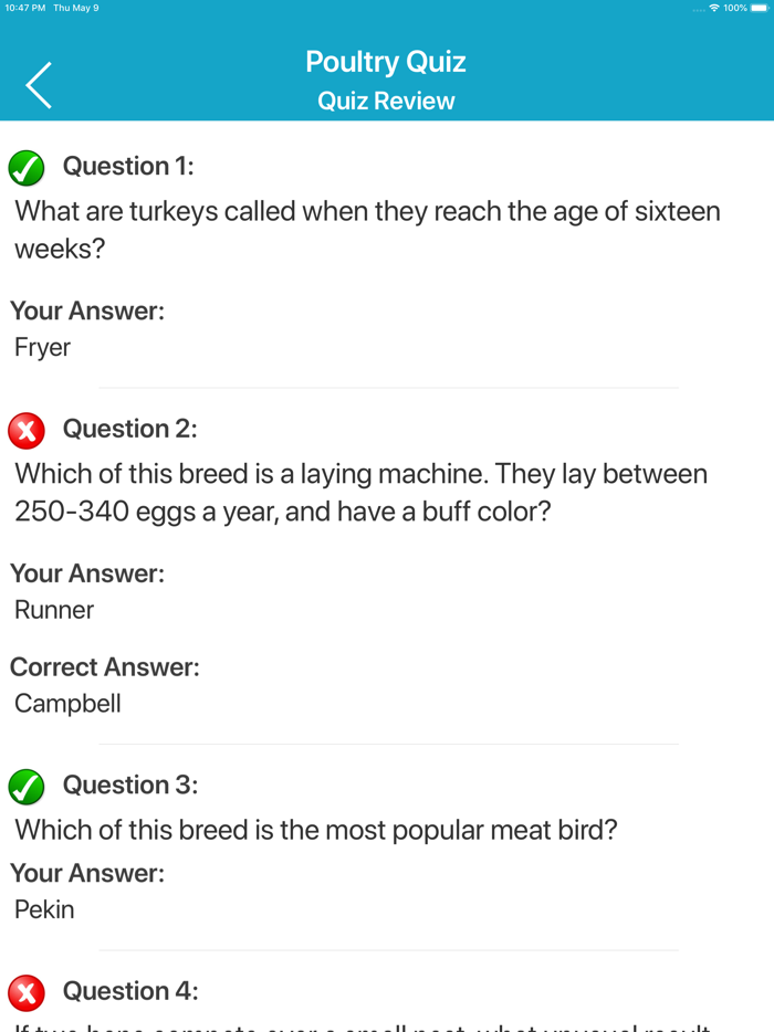Domestic Animals Quiz