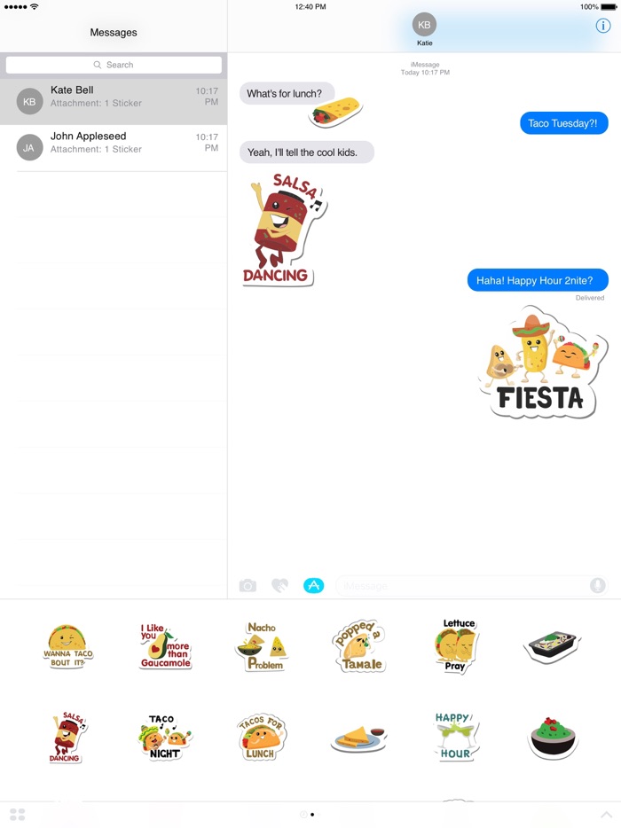 Taco Stickers