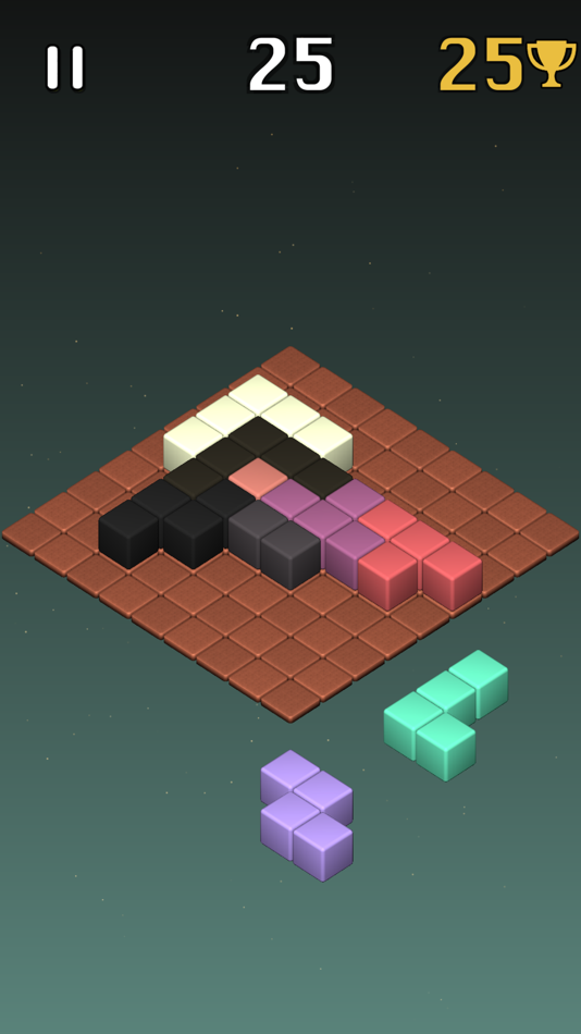 #7. Block Drop - 3d Cubes Puzzle (iOS) By: Fernando Gonzalez Frias