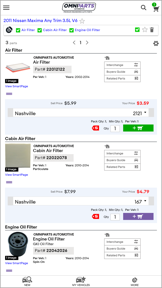 Omniparts Automotive screenshot