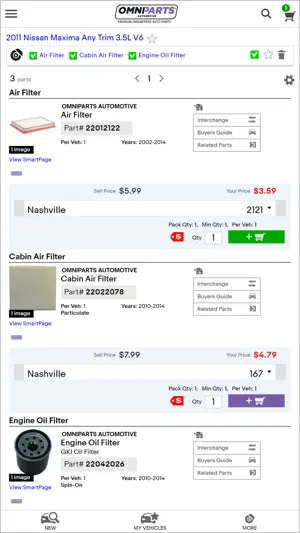 Omniparts Automotive screenshot 3