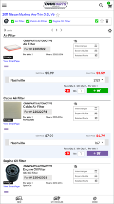 Omniparts Automotive screenshot 3