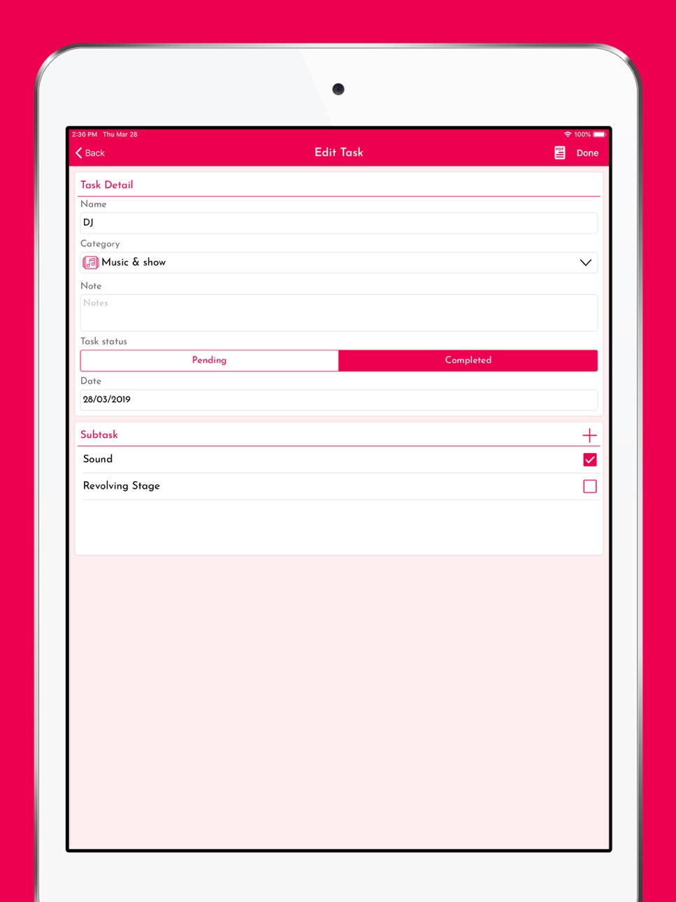 iPad screenshot