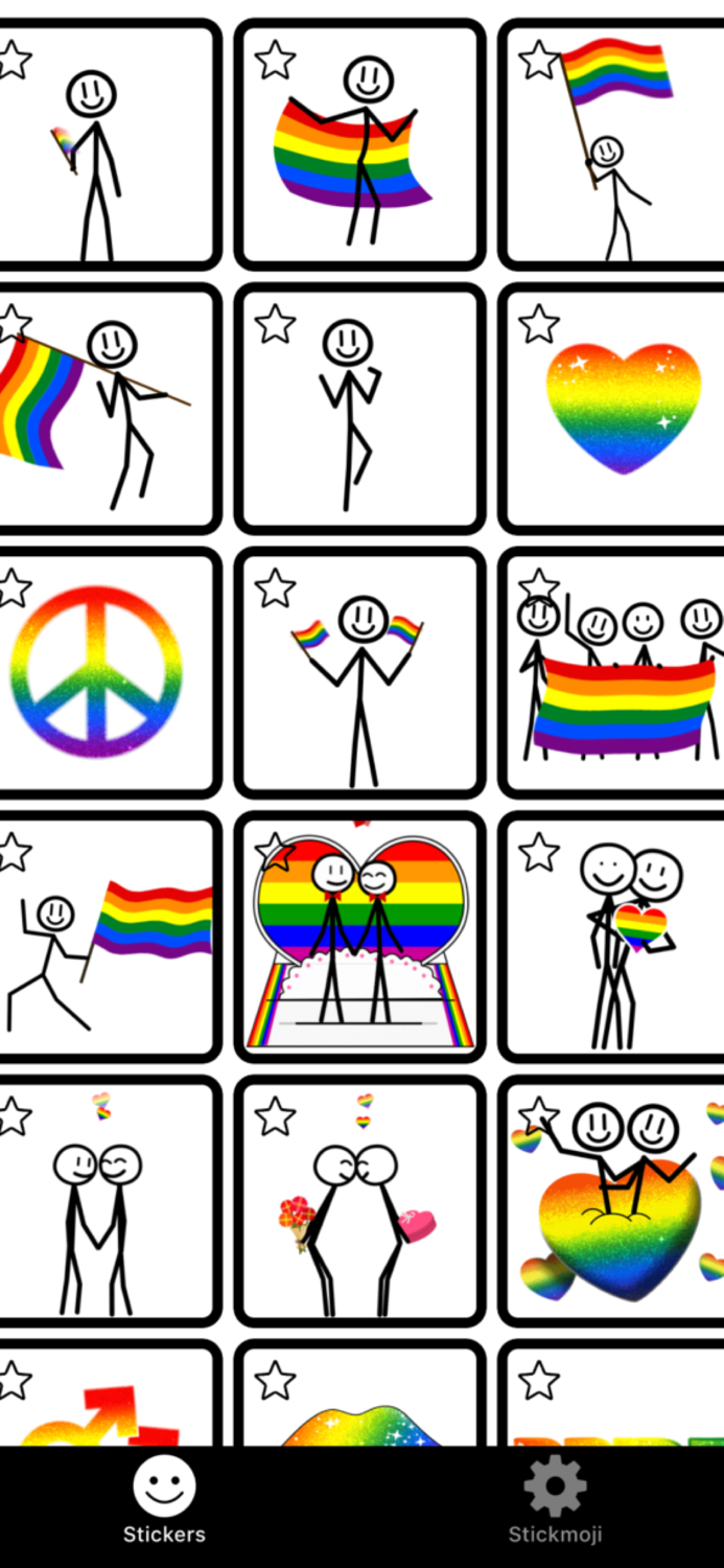 Stickmoji Gay LGBT Stickers