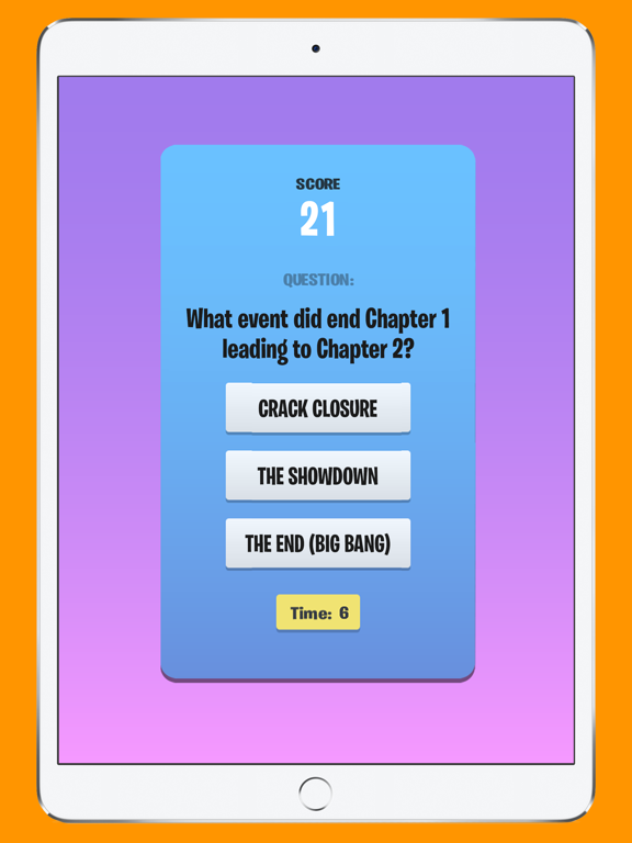 Quiz for Fortnite! iPad screenshot 4 - Games app