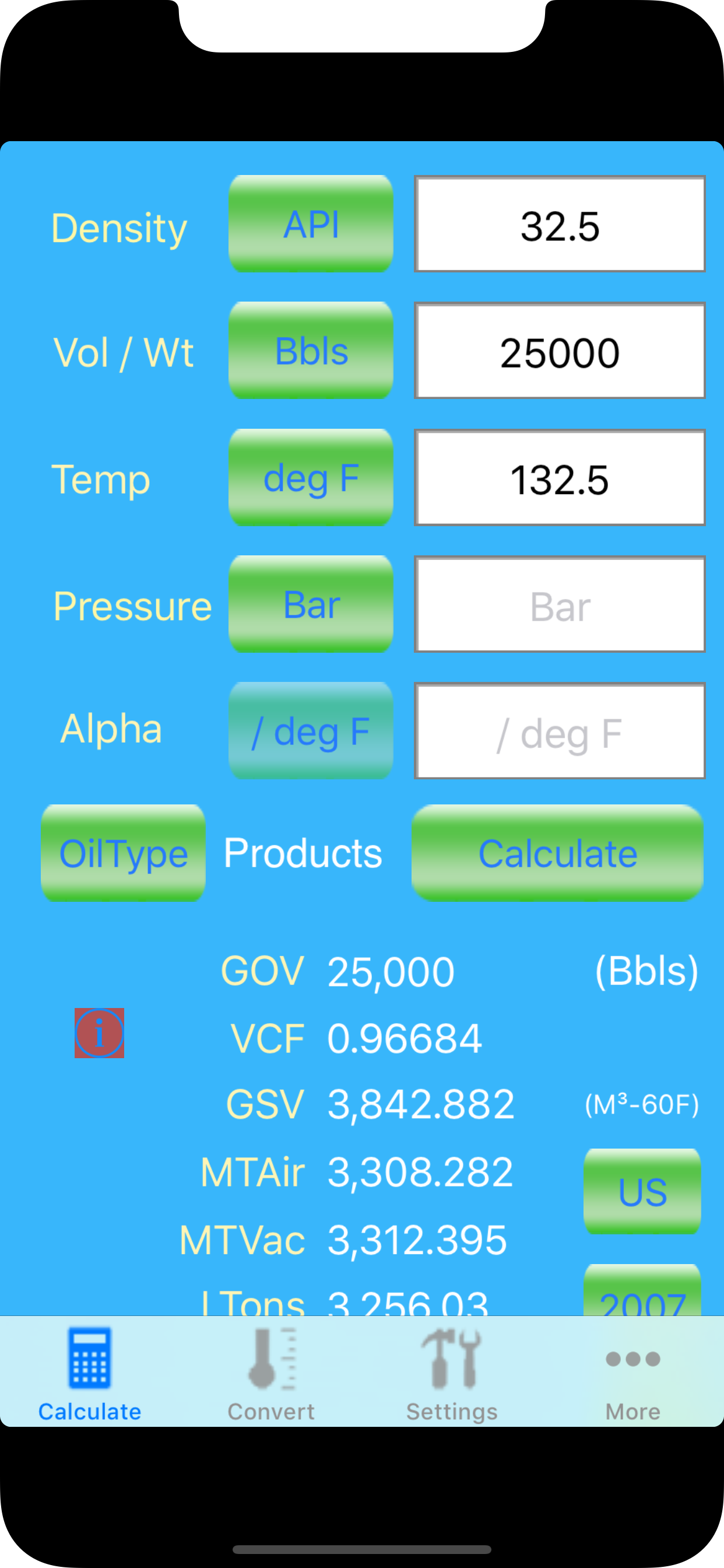 Oilcalcs