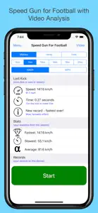 Speed Gun For Football screenshot #1 for iPhone
