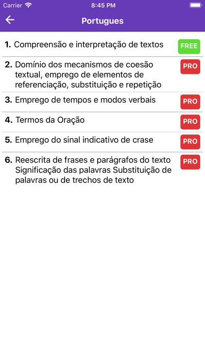 Concursos na Mão Assuntos screenshot-5