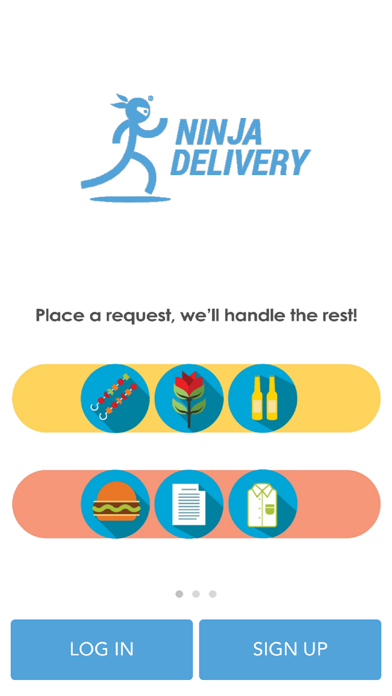Ninja Delivery iPhone screenshot 1 - Travel app