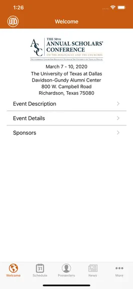 Game screenshot UTDallas ASC 2020 Conference mod apk