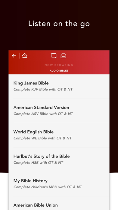 Audio Bibles Screenshot