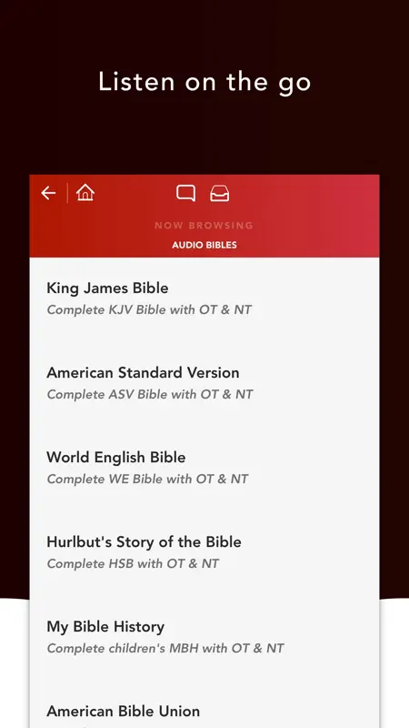 Audio Bibles screenshot 2 of 4