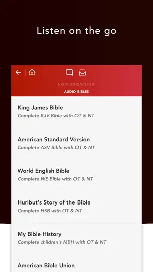 Audio Bibles iPhone Screenshot 2