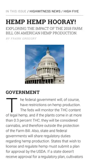 High Times Magazine screenshot 1