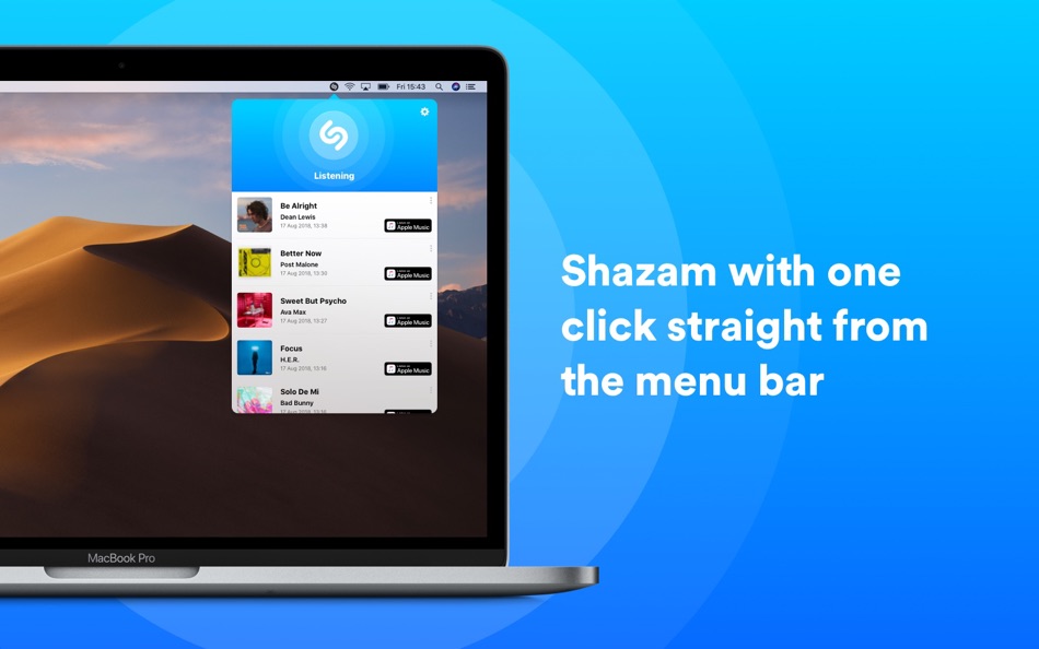 #1. Shazam: Identify Songs (macOS) Av: Apple