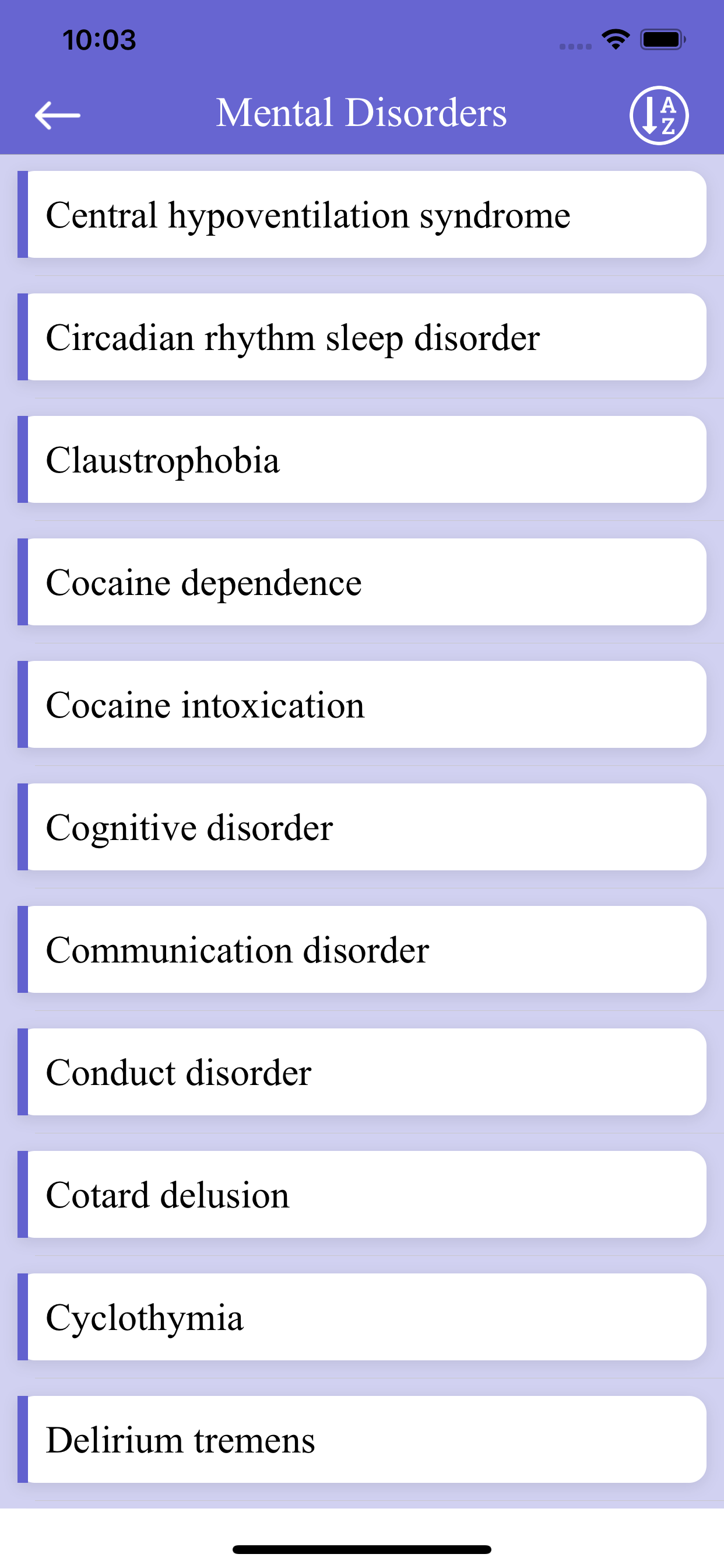 Mental Disorders - Diseases