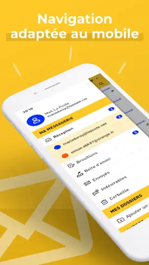 Capture d'écran de Laposte.net – Votre Boîte Mail sur iPhone 1