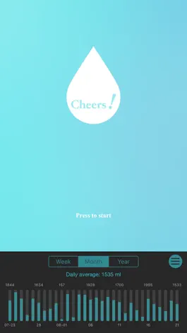 Game screenshot Cheers! -Water intake tracker apk