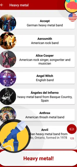 Game screenshot HEAVY METAL & ROCK Quiz apk