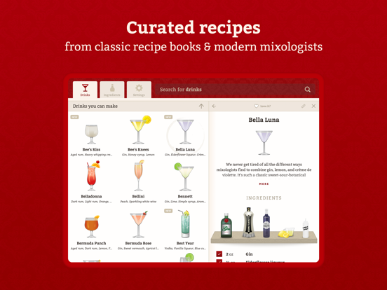 Cocktail Party: Drink Recipes iPad captures décran