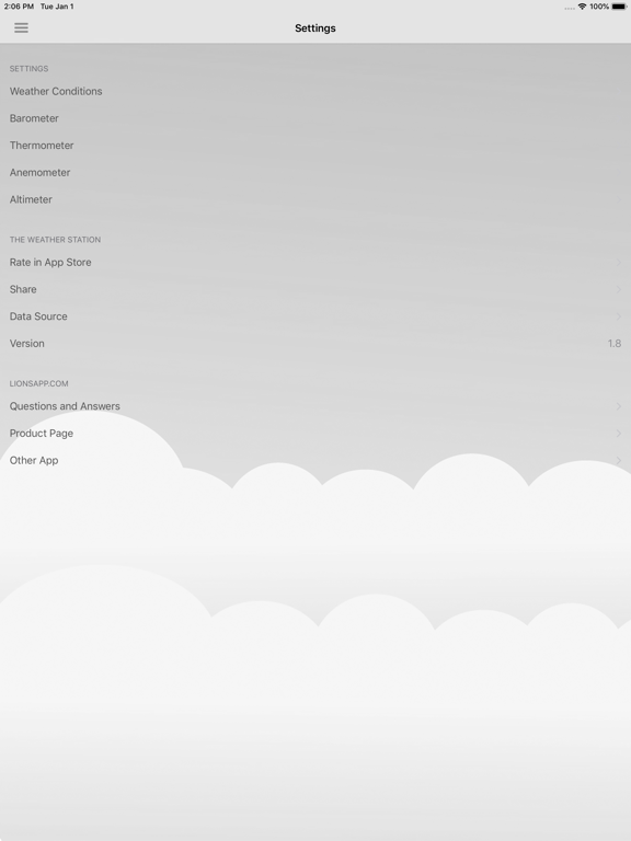 The Weather Station iPad screenshot