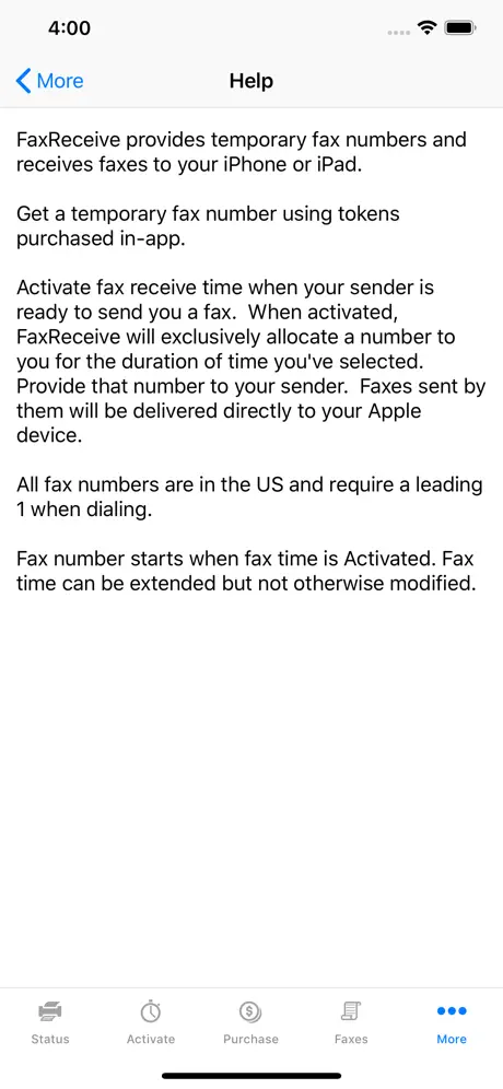 FaxReceive - receive fax app