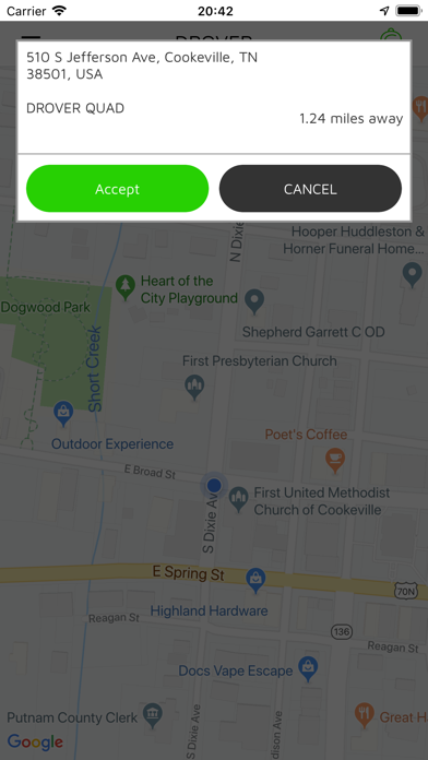 Screenshot #3 pour Drover - The Driver App