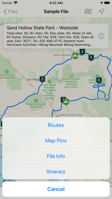 Road Trip Planner Viewer Screenshot