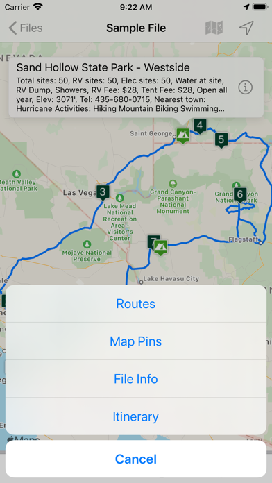 Screenshot #2 pour Road Trip Planner Viewer