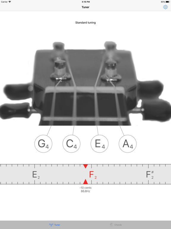 Screenshot #4 pour Ukulele Tuner EM-1