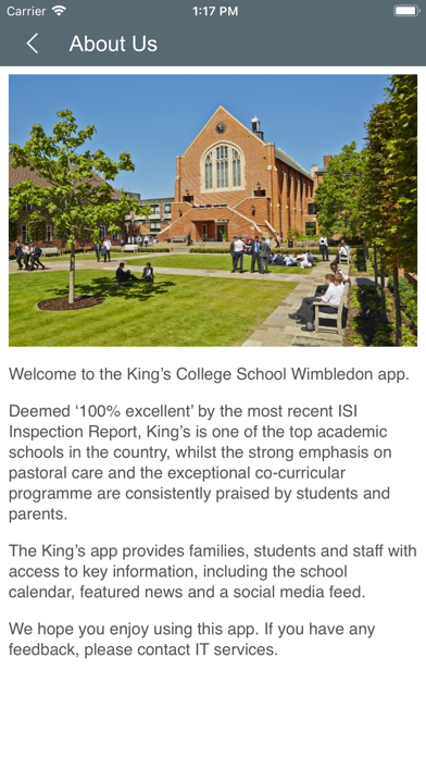 Kings College School Wimbledon Screenshot