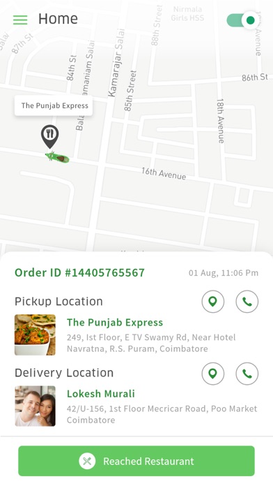 Eatzilla Delivery Screenshot