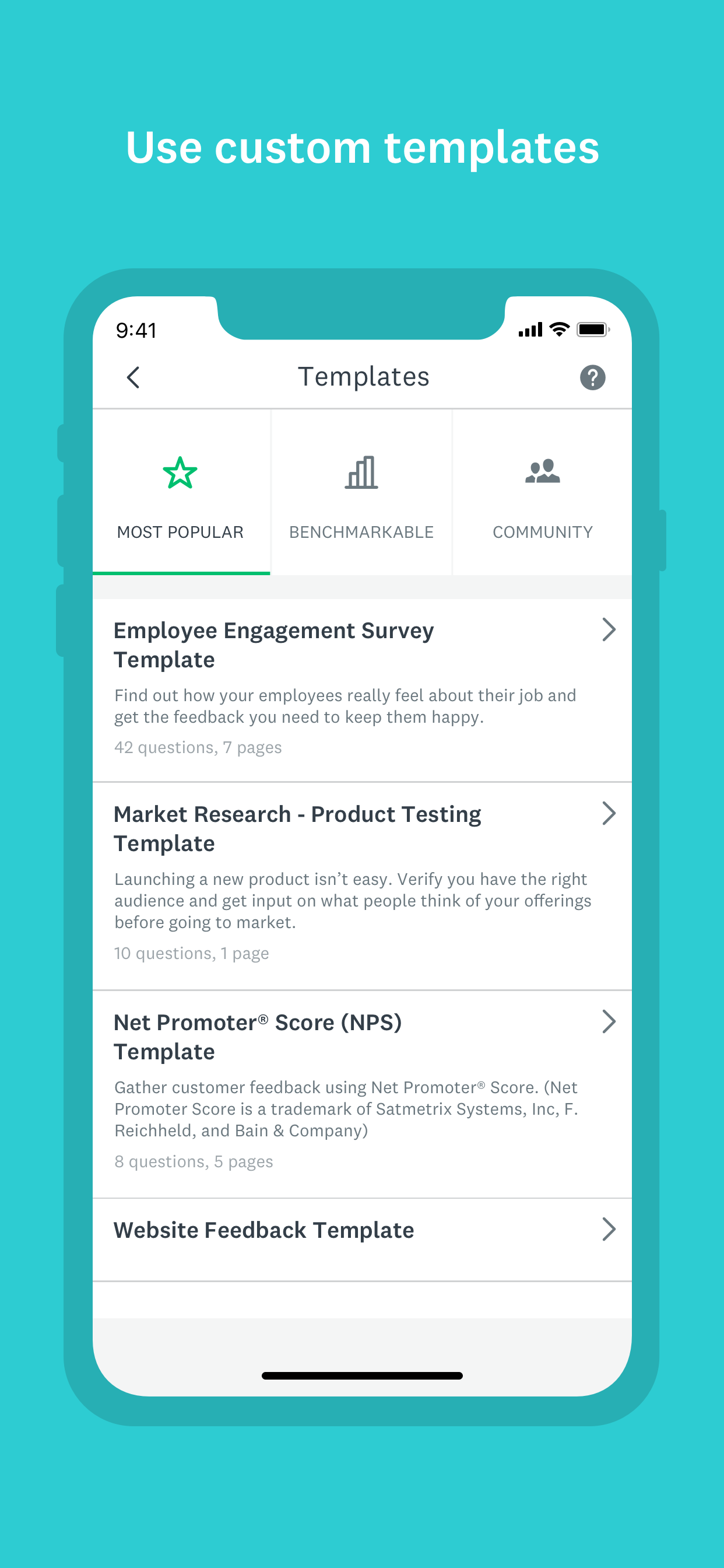 SurveyMonkey screenshot 3