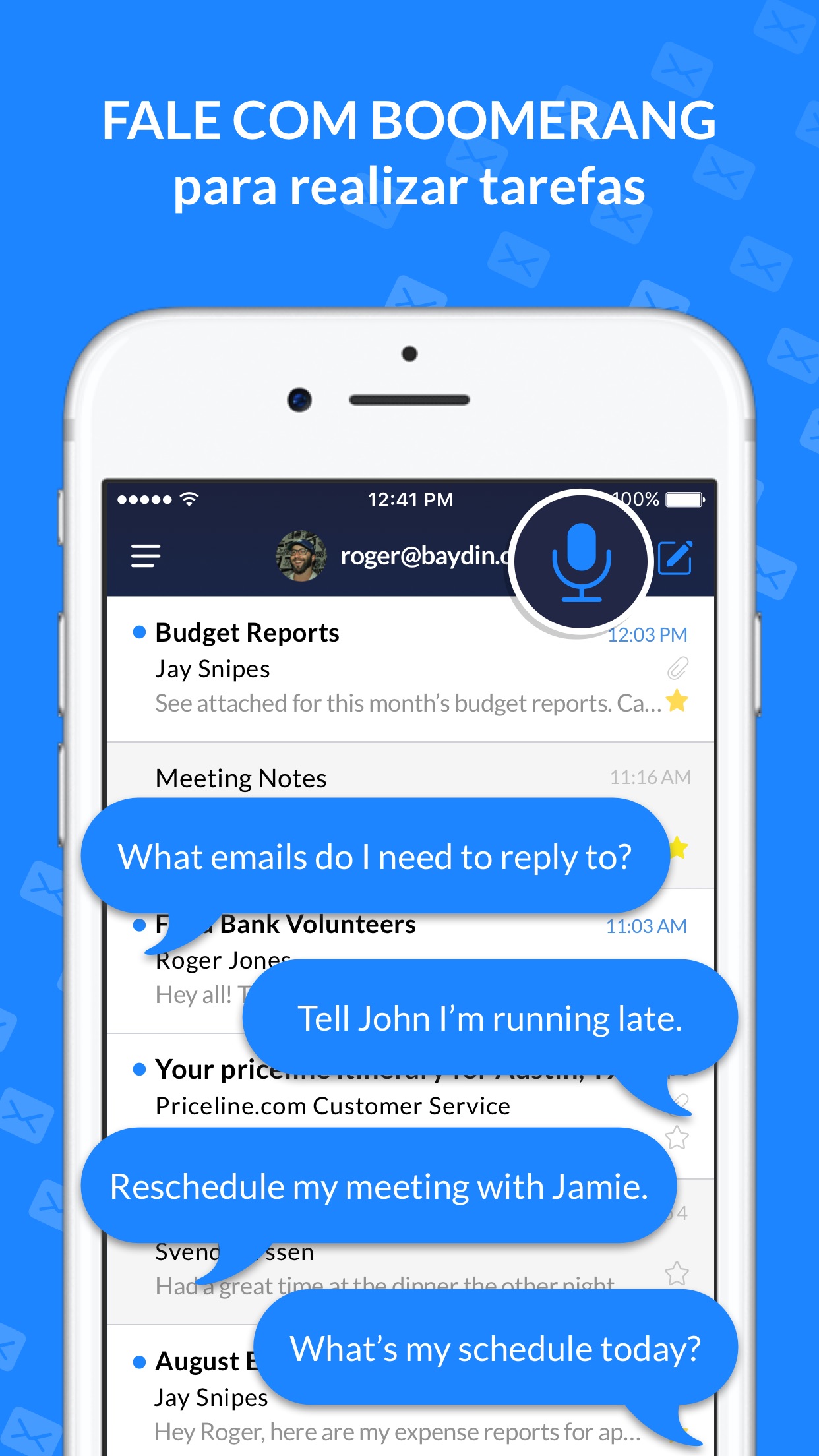 Screenshot do app Cliente de email - Boomerang