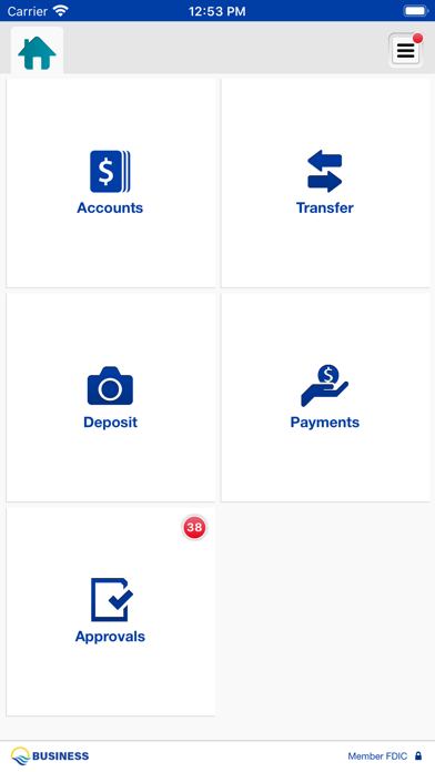 FBOL Business Banking Screenshot