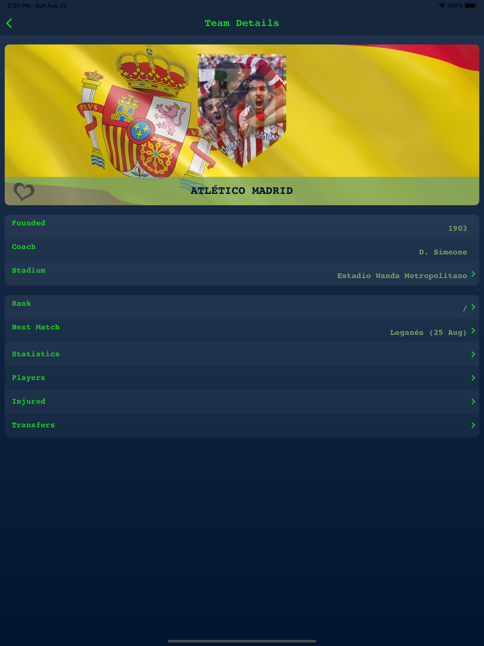 Live Results for Spanish Liga screenshot 12