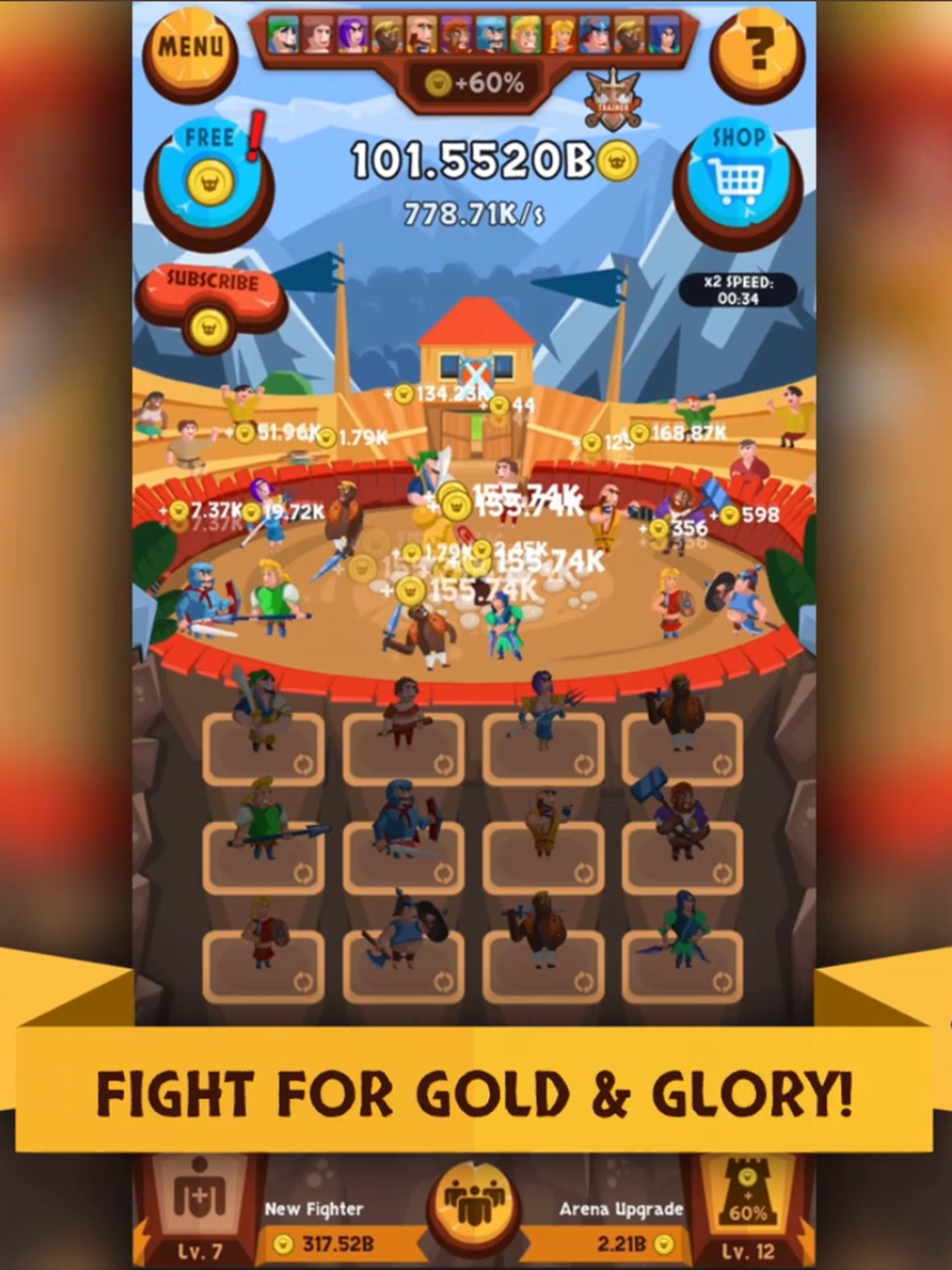 EvoHero - Idle Gladiators screenshot 6