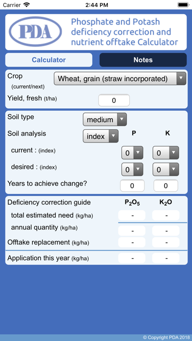 Screenshot #1 pour P&K Nutrient Calculator