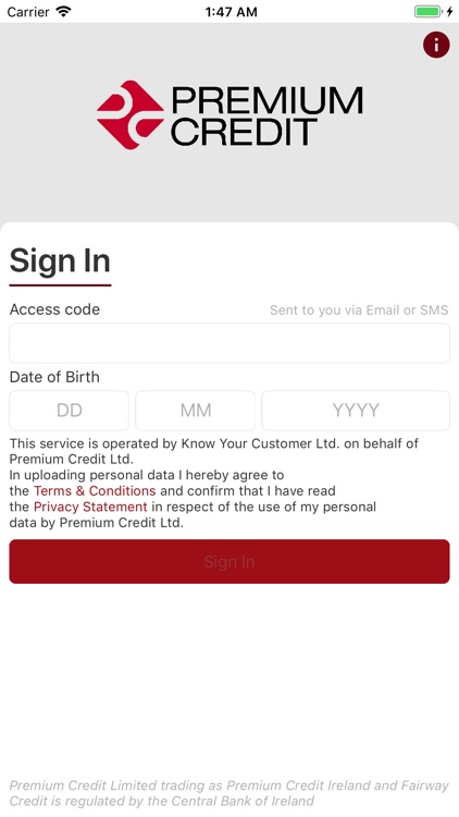 Premium Credit - eJourney