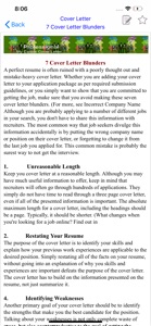 Cover Letter screenshot #4 for iPhone