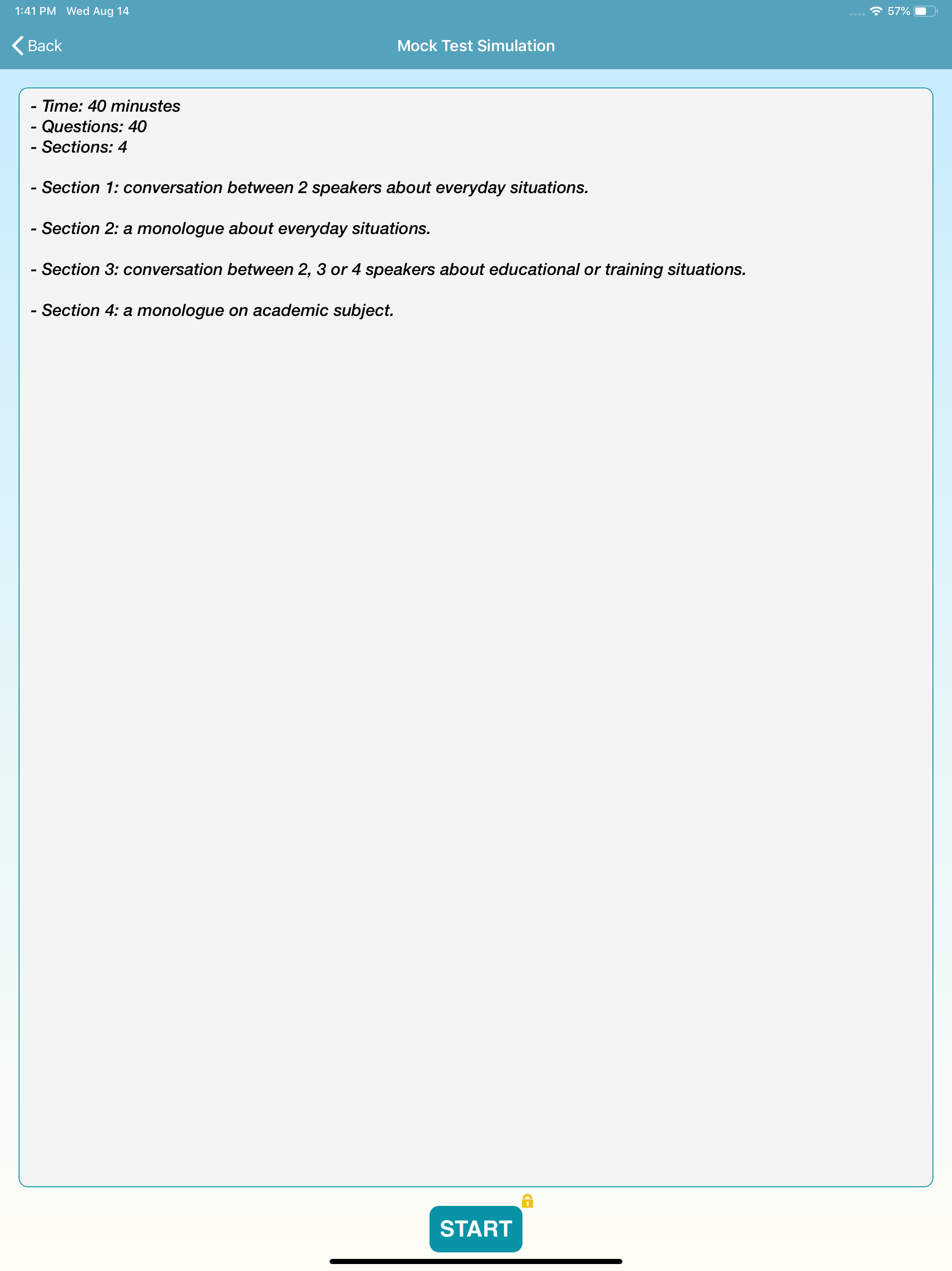 IELTS English Listening Test