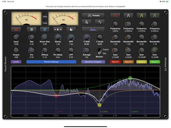 Screenshot #4 pour Visual Reverb AUv3 Plugin