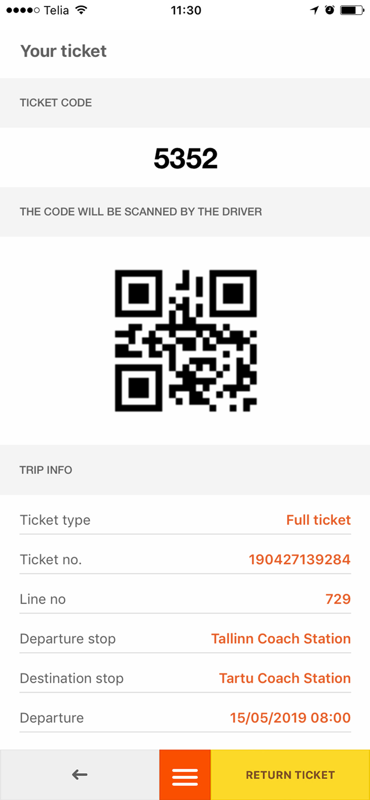 Tpilet bussipiletid screenshot 5
