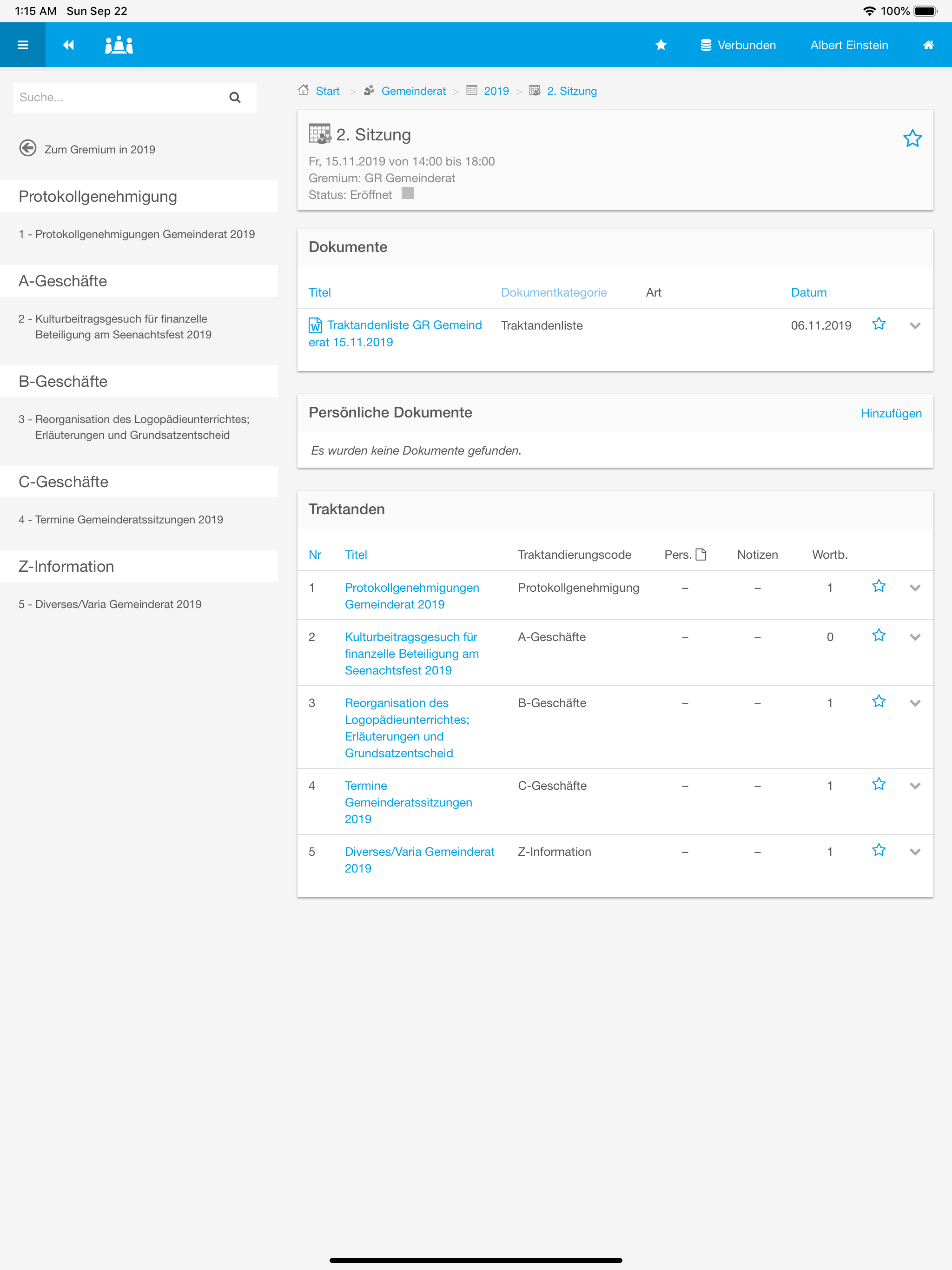 CMI Sitzungen 2