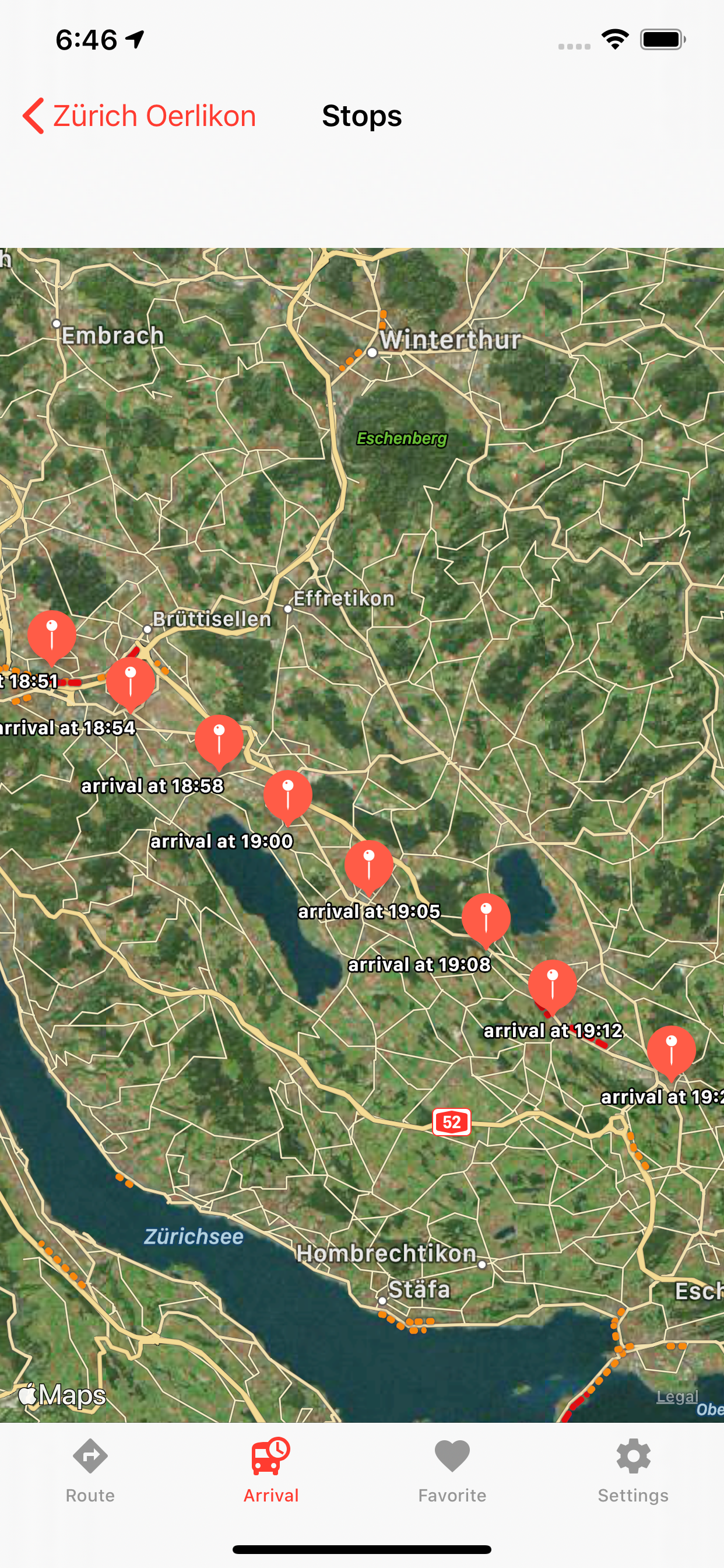 Strecken und Fahrplan Schweiz screenshot 3