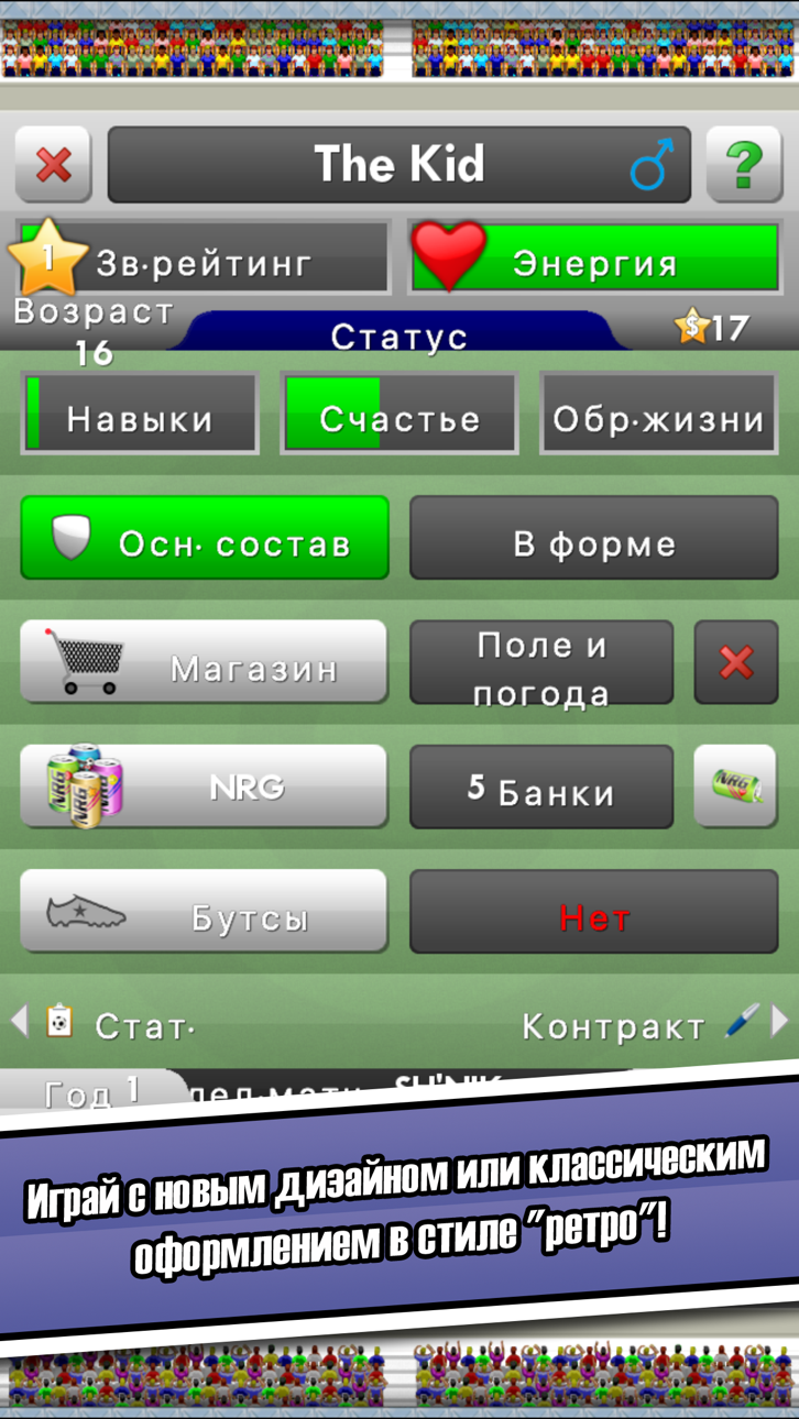 New Star Soccer iOS Mod IPA screenshot 2 - iOS game interface