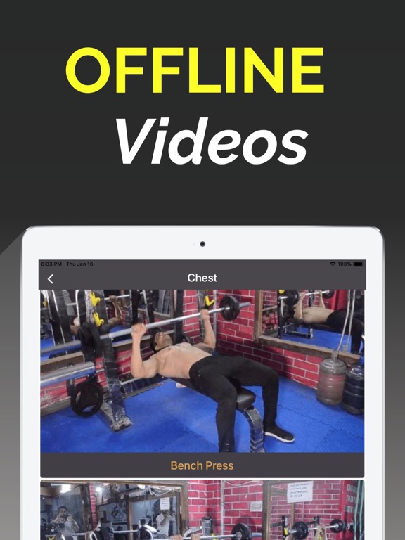 Gym Workout: Trainer & Tracker iPad screenshot 4 - Health & Fitness app