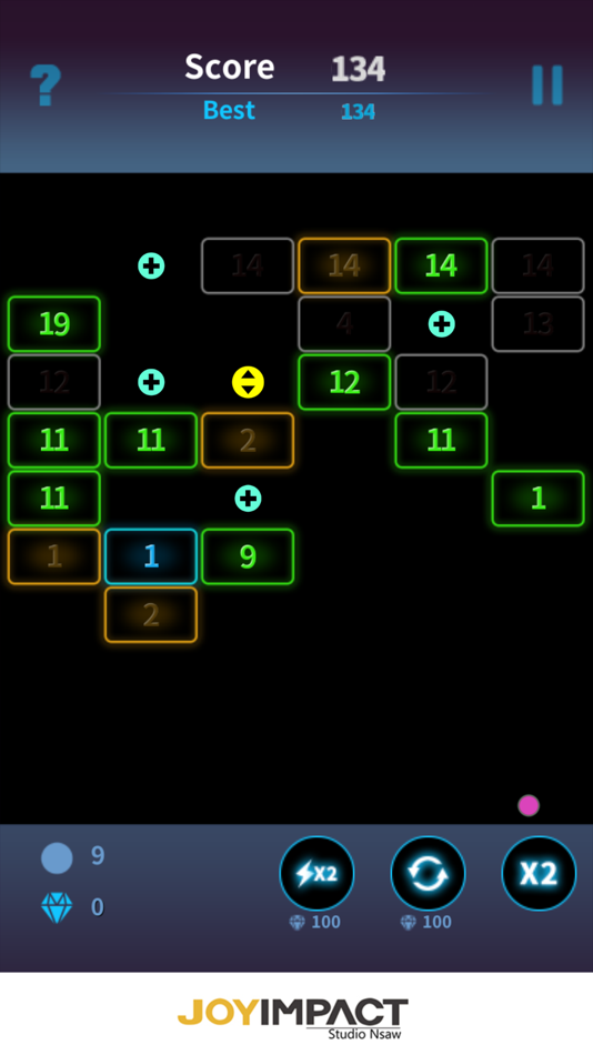 #2. Neon Block (iOS) 由: joyimpact inc